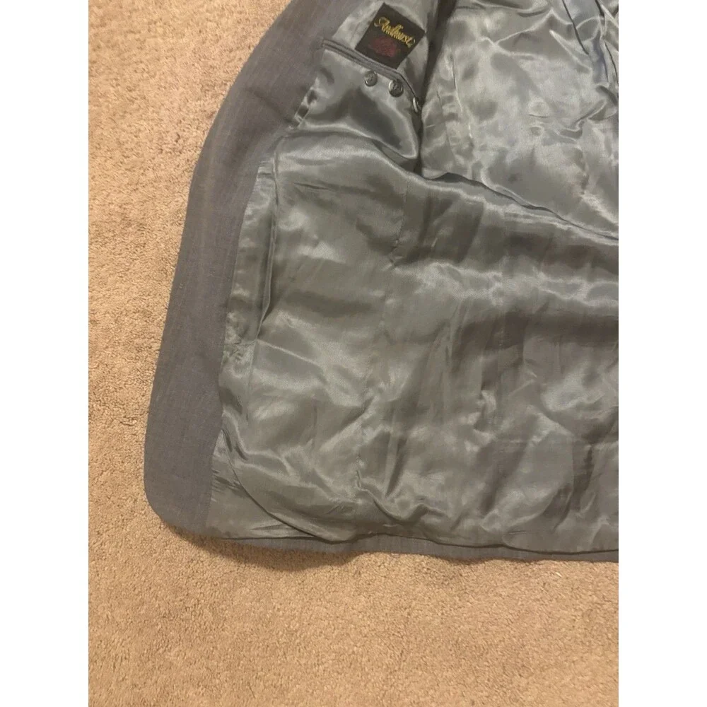 Andhurst Gray Suit Jacket Used 42L Made In Romania